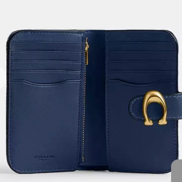 Coach Tabby Medium Denim Wallet with Gold Accent NWT- CAN58 - Picture 2 of 4